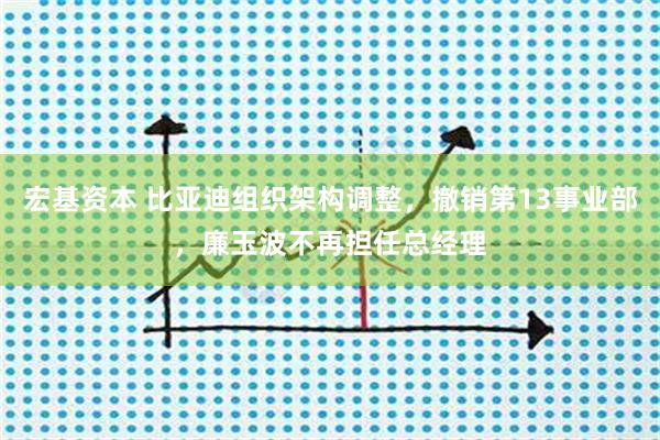 宏基资本 比亚迪组织架构调整，撤销第13事业部，廉玉波不再担任总经理