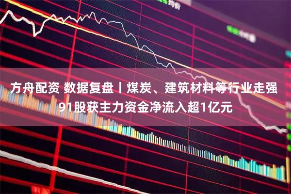 方舟配资 数据复盘丨煤炭、建筑材料等行业走强 91股获主力资金净流入超1亿元